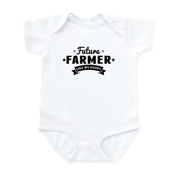 CafePress - Future Farmer Like My Daddy Body Suit - Baby Light Bodysuit, Size Newborn - 24 Months