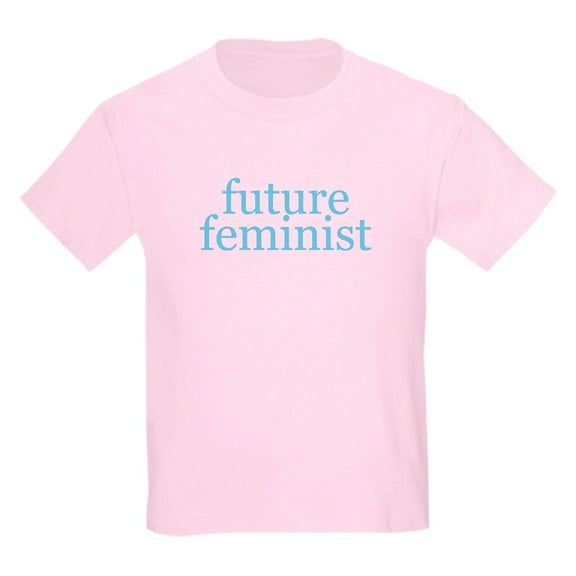 CafePress - Future Feminist Kids Light T Shirt - Light Classic Kids Graphic, Short Sleeve T-Shirt, Sizes XS-XL