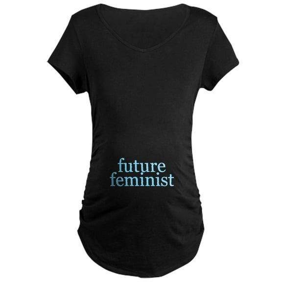 CafePress - Future Feminist Maternity Dark T Shirt - Maternity Dark T-Shirt