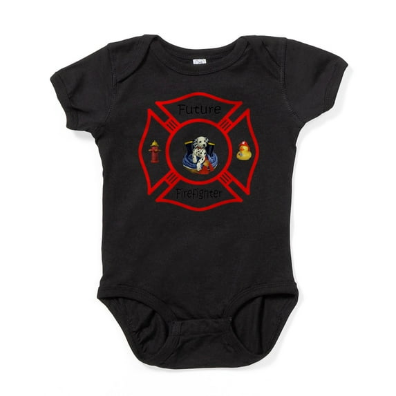 CafePress - Future Firefighter - Cute Infant Bodysuit Baby Romper - Size Newborn - 24 Months