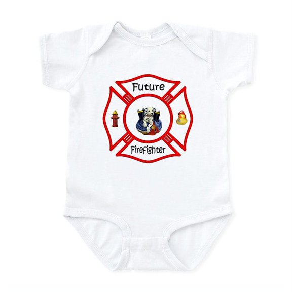 CafePress - Future Firefighter Infant Bodysuit - Baby Light Bodysuit, Size Newborn - 24 Months