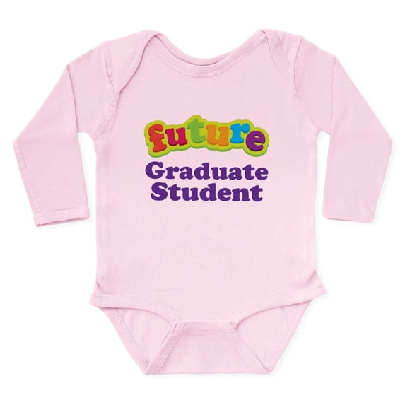 CafePress - Future Graduate Student Long Sleeve Infant Bodysui - Long Sleeve Cotton Baby Bodysuit