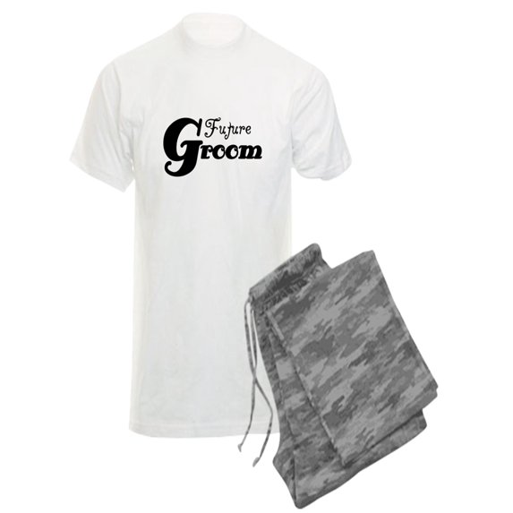 CafePress - Future Groom Black - Men's Light Pajamas