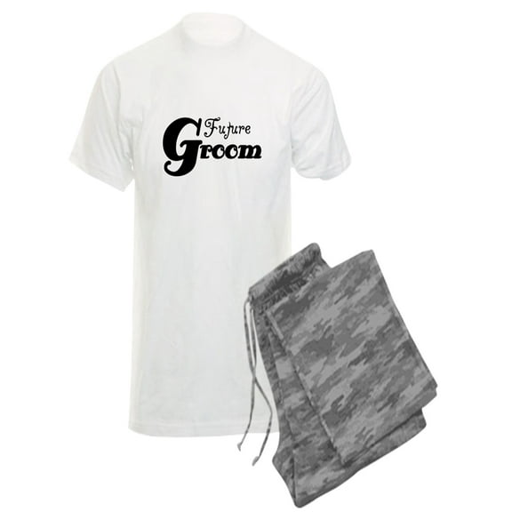 CafePress - Future Groom Black - Men's Light Pajamas