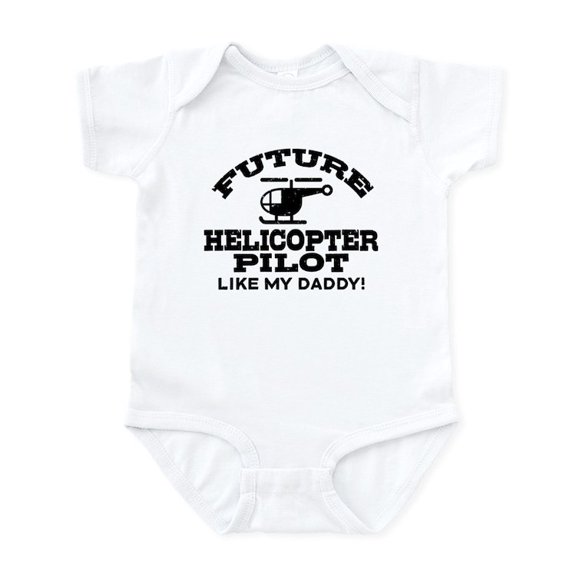CafePress - Future Helicopter Pilot Infant Bodysuit - Baby Light Bodysuit, Size Newborn - 24 Months