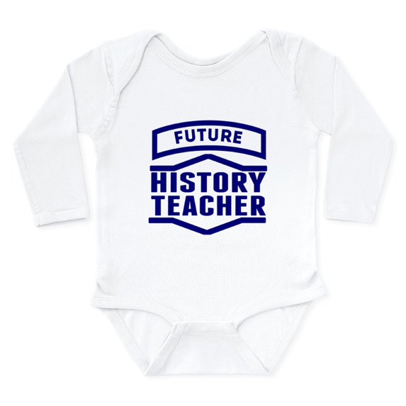 CafePress - Future History Teacher Body Suit - Long Sleeve Cotton Baby Bodysuit