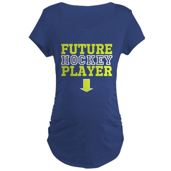 CafePress - Future Hockey Player Maternity Dark Tee - Maternity Dark T-Shirt