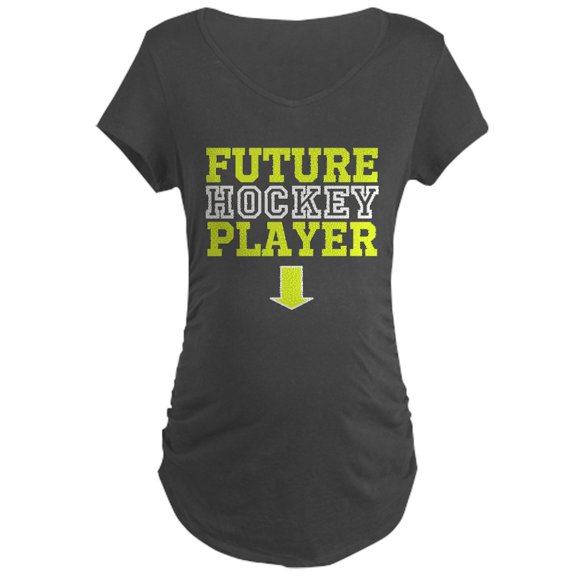CafePress - Future Hockey Player Maternity Dark Tee - Maternity Dark T-Shirt