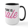 thumbnail image 1 of CafePress - Future Is Female Large Mug - 15 oz Ceramic Large White Novelty Mug, 1 of 4