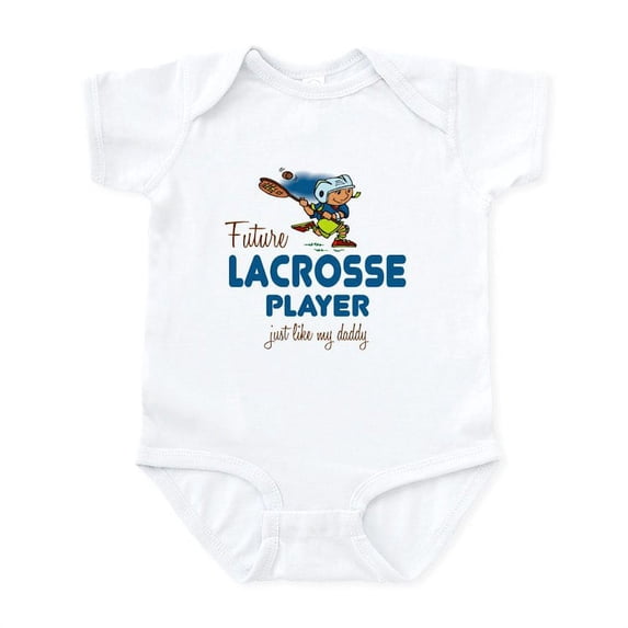 CafePress - Future Lacrosse Player Like Daddy Infant Bodysuit - Baby Light Bodysuit, Size Newborn - 24 Months