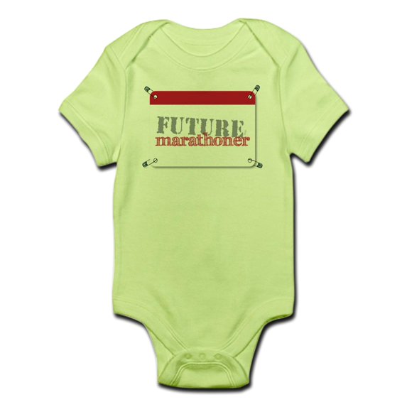 CafePress - Future Marathoner Red Infant Bodysuit - Baby Light Bodysuit