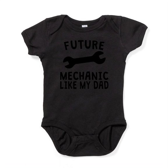 CafePress - Future Mechanic Like My Dad Body Suit - Cute Infant Bodysuit Baby Romper - Size Newborn - 24 Months