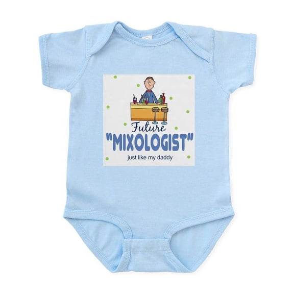 CafePress - Future Mixologist Like Daddy Baby Infant Bodysuit - Baby Light Bodysuit, Size Newborn - 24 Months