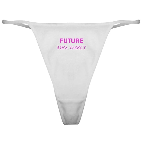 CafePress - Future Mrs. Darcy Classic Thong - Women's Novelty Thong Panties Underwear
