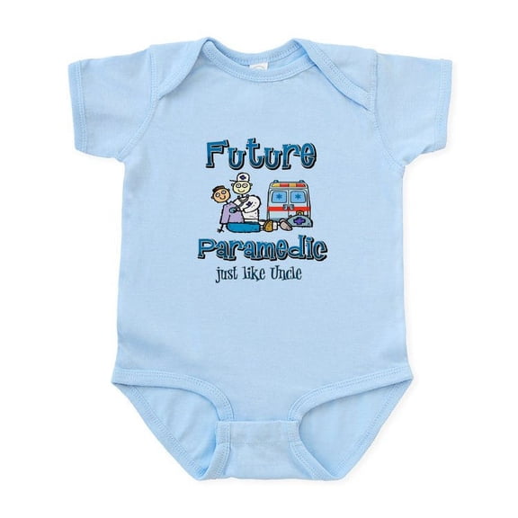 CafePress - Future Paramedic Just Like My Uncle Infant Bodysui - Baby Light Bodysuit, Size Newborn - 24 Months