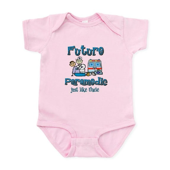 CafePress - Future Paramedic Just Like My Uncle Infant Bodysui - Baby Light Bodysuit, Size Newborn - 24 Months
