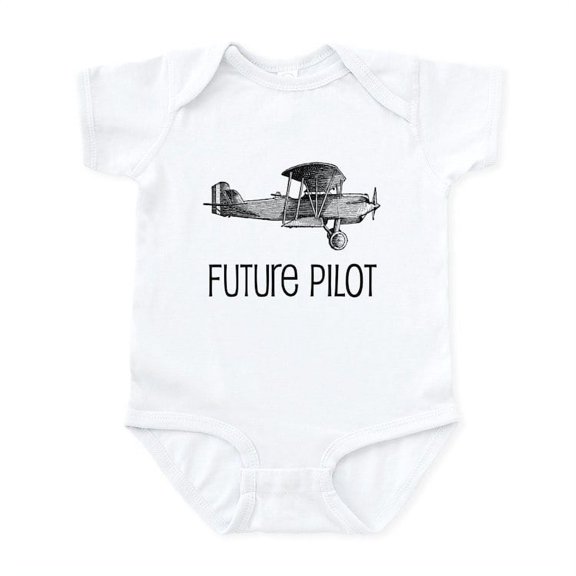 CafePress - Future Pilot Infant Bodysuit - Baby Light Bodysuit, Size Newborn - 24 Months