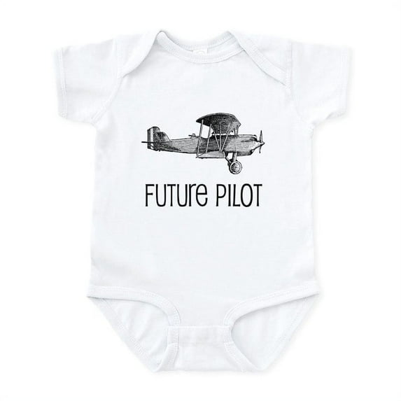 CafePress - Future Pilot Infant Bodysuit - Baby Light Bodysuit, Size Newborn - 24 Months