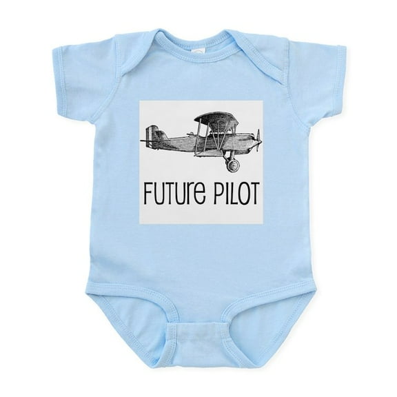 CafePress - Future Pilot Infant Bodysuit - Baby Light Bodysuit, Size Newborn - 24 Months