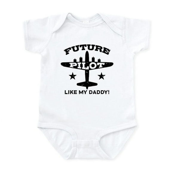CafePress - Future Pilot Like My Daddy Infant Bodysuit - Baby Light Bodysuit, Size Newborn - 24 Months