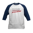 thumbnail image 1 of CafePress - Future President Jersey - Kids Cotton Baseball Jersey, 3/4 Sleeve Shirt, 1 of 4