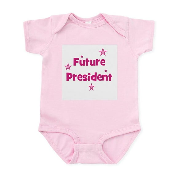 CafePress - Future President Pink Infant Bodysuit - Baby Light Bodysuit, Size Newborn - 24 Months