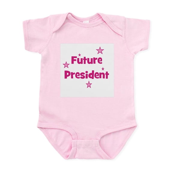 CafePress - Future President Pink Infant Bodysuit - Baby Light Bodysuit, Size Newborn - 24 Months