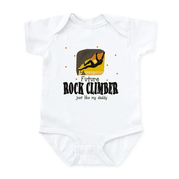CafePress - Future Rock Climber Like Daddy Body Suit - Baby Light Bodysuit, Size Newborn - 24 Months