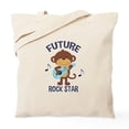 thumbnail image 1 of CafePress - Future Rock Star Monkey With Guitar Tote Bag - Unisex Canvas Tote Bag, Beige, 1-Piece, 1 of 6
