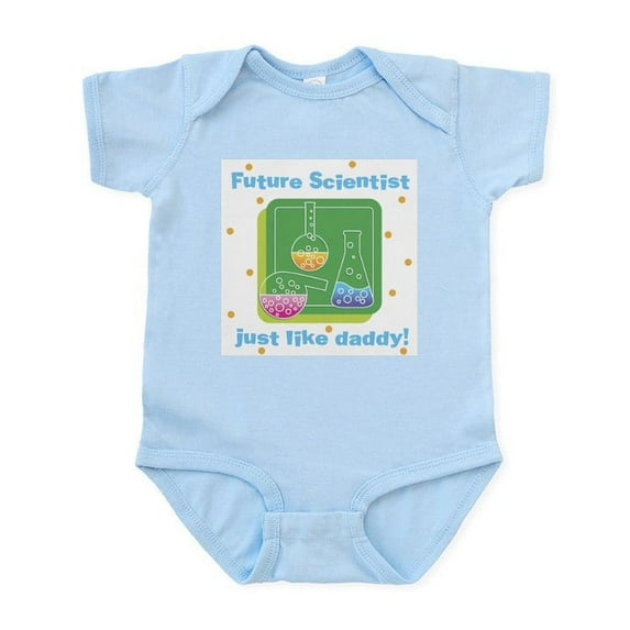 CafePress - Future Scientist Like Daddy Baby Body Suit - Baby Light Bodysuit, Size Newborn - 24 Months