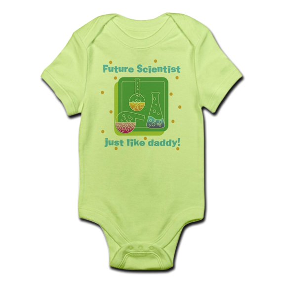 CafePress - Future Scientist Like Daddy Baby Body Suit - Baby Light Bodysuit