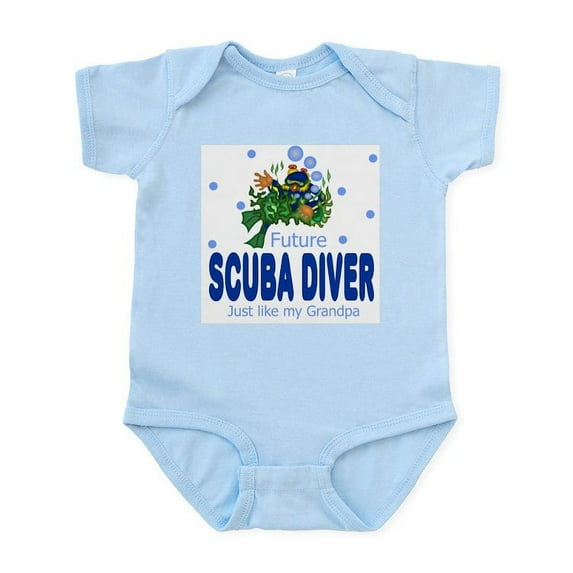 CafePress - Future Scuba Diver Like Grandpa Infant Bodysuit - Baby Light Bodysuit, Size Newborn - 24 Months