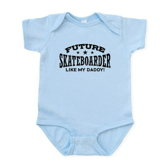 CafePress - Future Skateboarder Like My Daddy Infant Bodysuit - Baby Light Bodysuit, Size Newborn - 24 Months