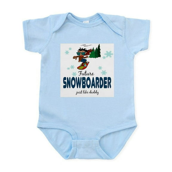 CafePress - Future Snowboarder Like Daddy Baby Body Suit - Baby Light Bodysuit, Size Newborn - 24 Months