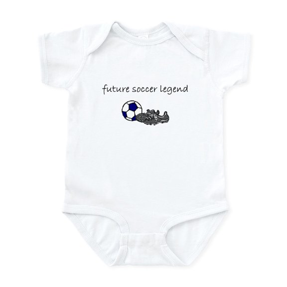 CafePress - Future Soccer Body Suit - Baby Light Bodysuit, Size Newborn - 24 Months