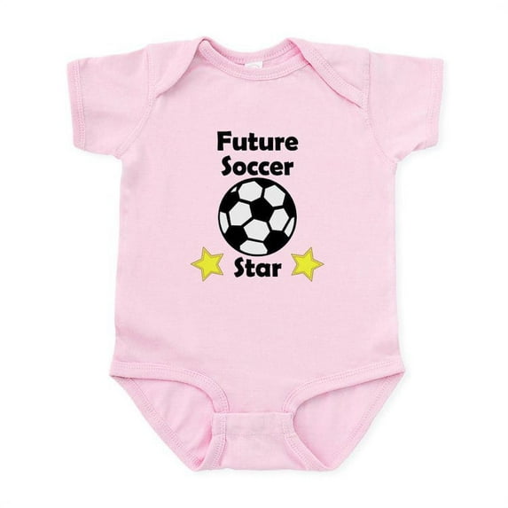 CafePress - Future Soccer Star Body Suit - Baby Light Bodysuit, Size Newborn - 24 Months