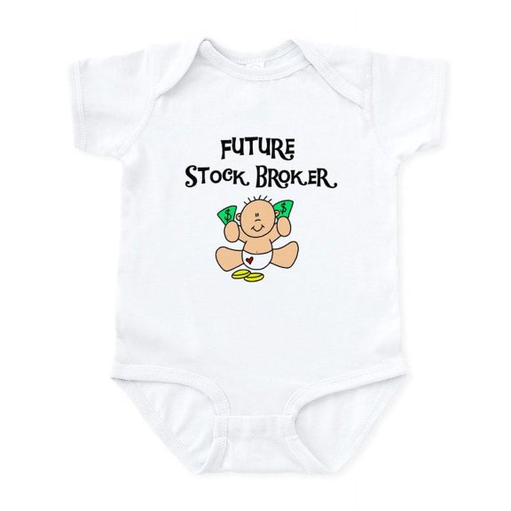 CafePress - Future Stock Broker Infant Bodysuit - Baby Light Bodysuit, Size Newborn - 24 Months