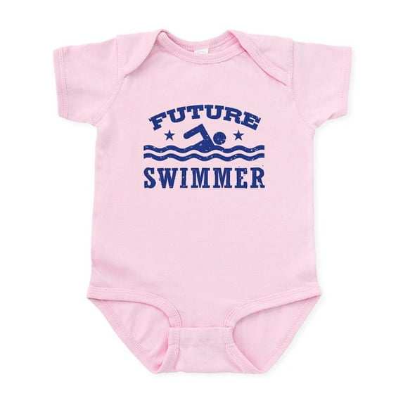 CafePress - Future Swimmer Infant Bodysuit - Baby Light Bodysuit, Size Newborn - 24 Months