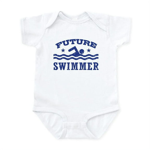 CafePress - Future Swimmer Infant Bodysuit - Baby Light Bodysuit, Size Newborn - 24 Months