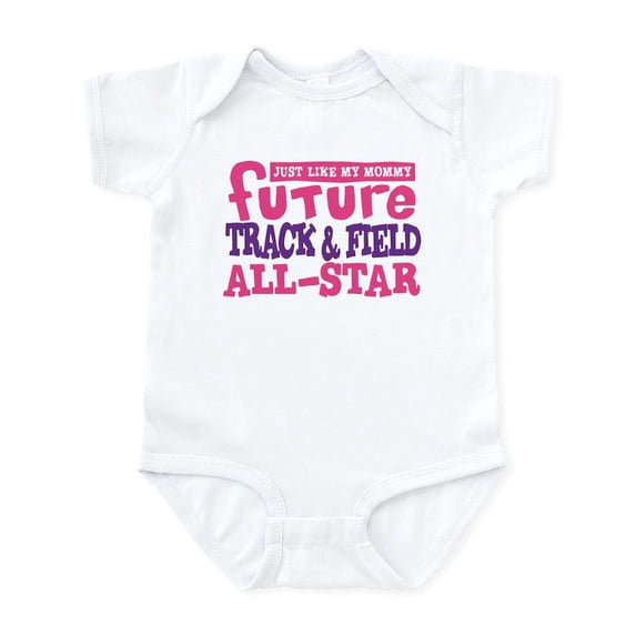 CafePress - Future Track All Star Girl Infant Bodysuit - Baby Light Bodysuit, Size Newborn - 24 Months
