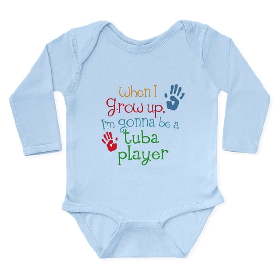 CafePress - Future Tuba Player Long Sleeve Infant Bodysuit - Long Sleeve Cotton Baby Bodysuit