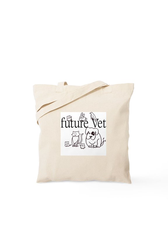 - Future Vet Tote Bag - Unisex Canvas Tote Bag, Beige, 1-Piece