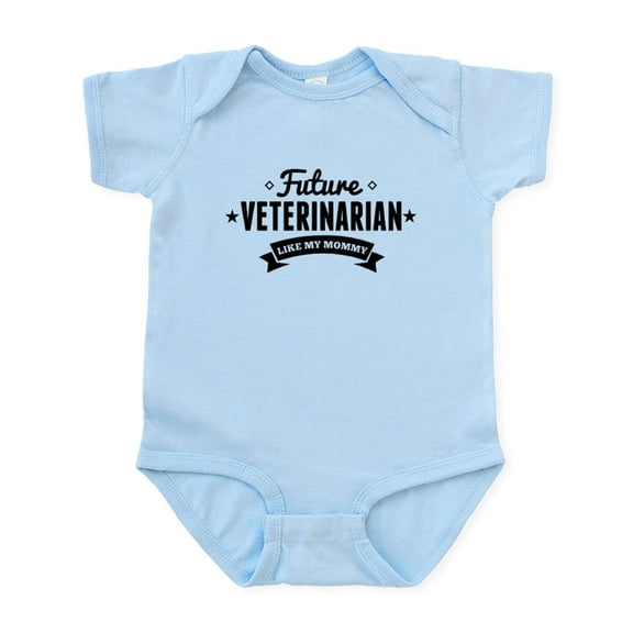 CafePress - Future Veterinarian Like My Mommy Body Suit - Baby Light Bodysuit, Size Newborn - 24 Months