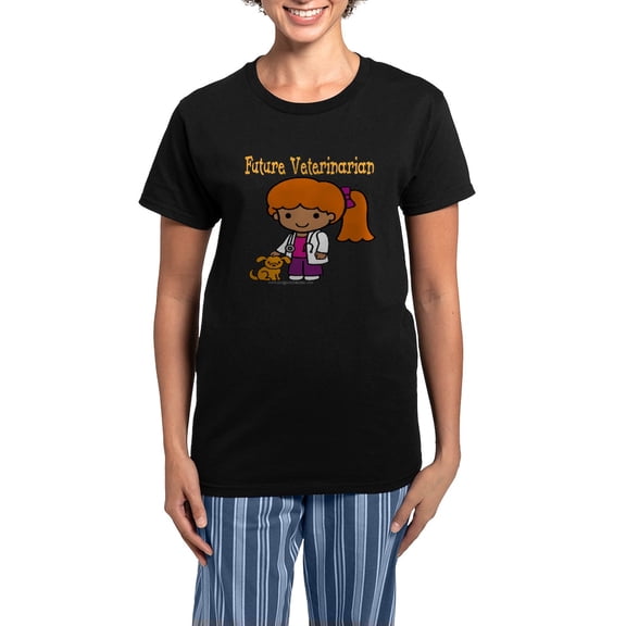 CafePress - Future Veterinarian Women's Dark Pajamas - Women's Short Sleeve Print T-Shirt and Pants Dark Cotton Pajama Set