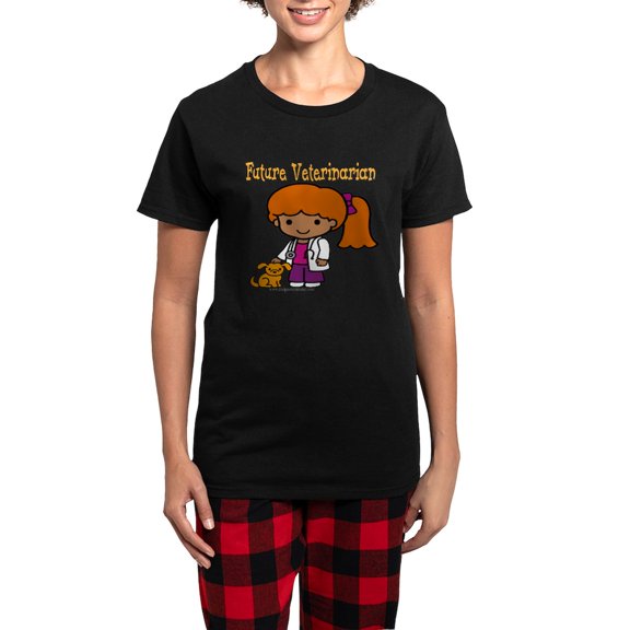 CafePress - Future Veterinarian Women's Dark Pajamas - Women's Short Sleeve Print T-Shirt and Pants Dark Cotton Pajama Set