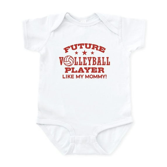 CafePress - Future Volleyball Player Like My Mommy Infant Body - Baby Light Bodysuit, Size Newborn - 24 Months
