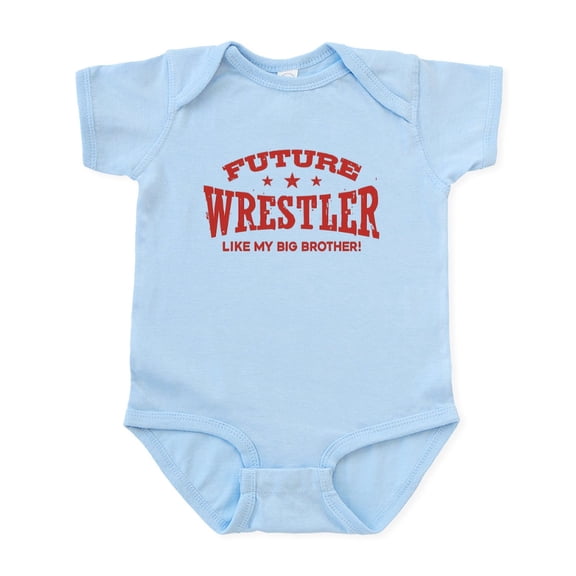 CafePress - Future Wrestler Like My Big Brother Infant Bodysui - Baby Light Bodysuit, Size Newborn - 24 Months