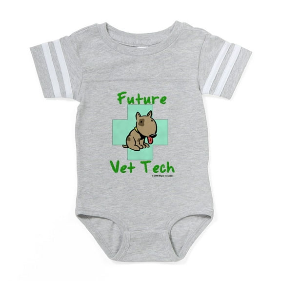 CafePress - Futurevet - Cute Infant Baby Football Bodysuit