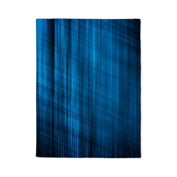 CafePress - Futuristic Abstract Blue Geometric Pattern - Soft Fleece Throw Stadium Blanket, 30"x40"