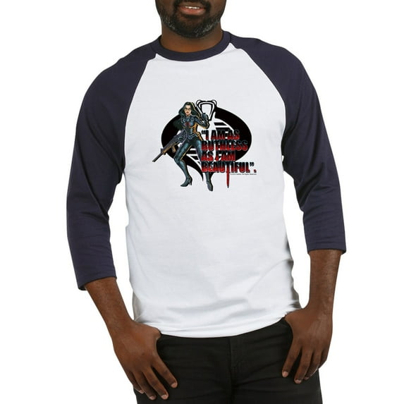 CafePress - G.I. Joe Baroness Baseball Tee - Cotton Baseball Jersey, 3/4 Raglan Sleeve Shirt